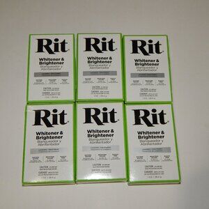 6 RIT Whitener & Brightener 1 oz Laundry Treatment - Green Box